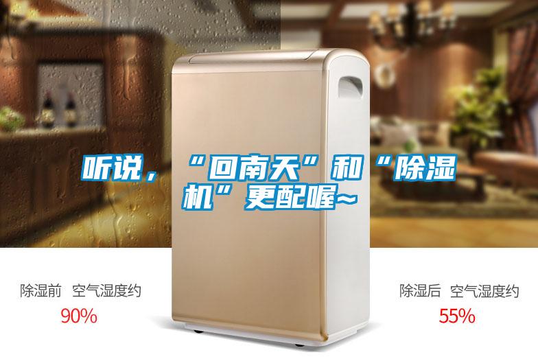 聽說，“回南天”和“除濕機”更配喔~