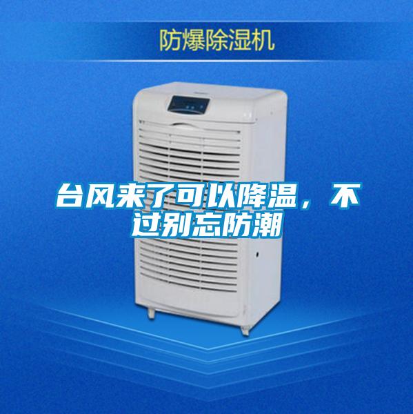臺風來了可以降溫，不過別忘防潮