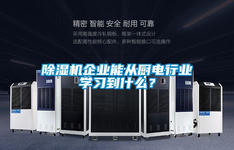 除濕機企業(yè)能從廚電行業(yè)學(xué)習(xí)到什么？