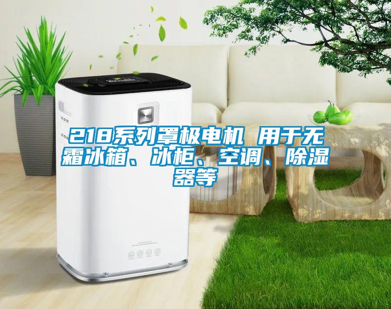 218系列罩極電機 用于無霜冰箱、冰柜、空調(diào)、除濕器等