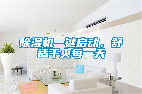除濕機一鍵啟動，舒適干爽每一天