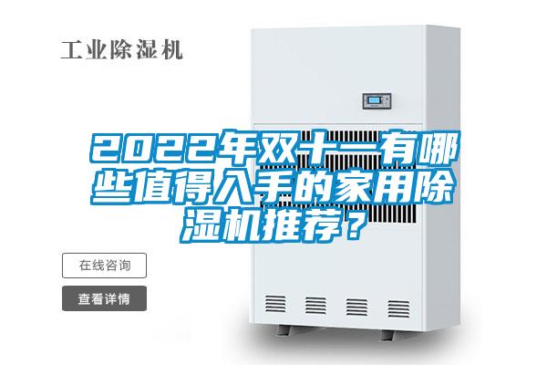 2022年雙十一有哪些值得入手的家用除濕機(jī)推薦？