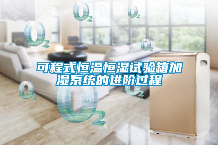 可程式恒溫恒濕試驗箱加濕系統(tǒng)的進階過程