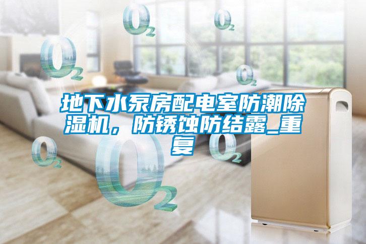 地下水泵房配電室防潮除濕機，防銹蝕防結露_重復