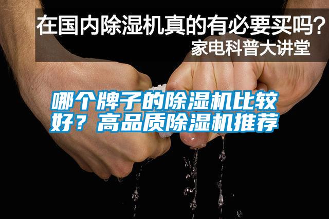 哪個牌子的除濕機比較好？高品質除濕機推薦