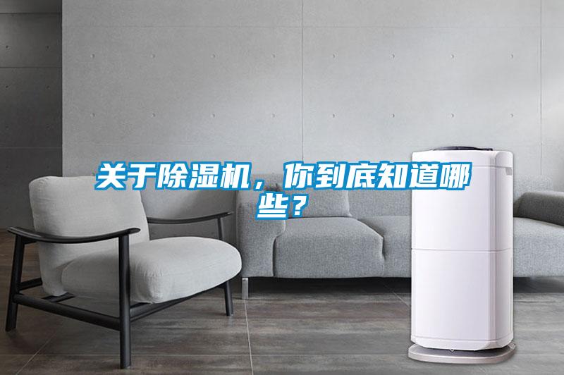 關(guān)于除濕機(jī)，你到底知道哪些？
