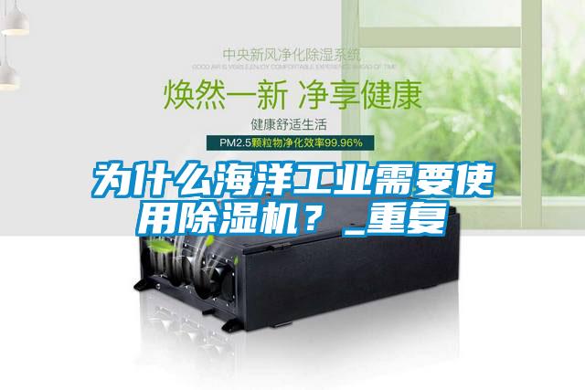 為什么海洋工業需要使用除濕機？_重復