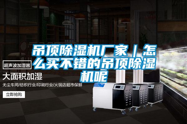 吊頂除濕機(jī)廠家|怎么買不錯(cuò)的吊頂除濕機(jī)呢