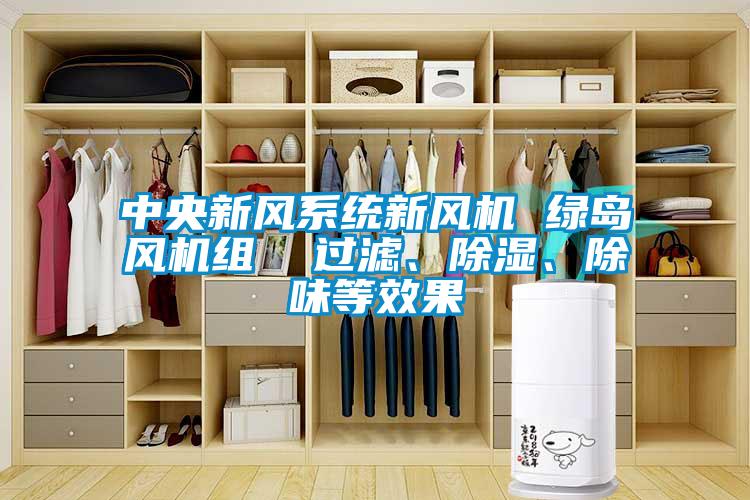 中央新風系統新風機 綠島風機組  過濾、除濕、除味等效果