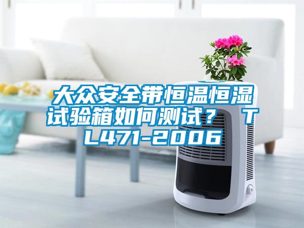 大眾安全帶恒溫恒濕試驗箱如何測試？ TL471-2006