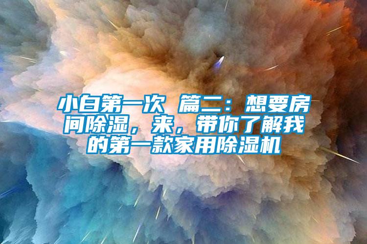 小白第一次 篇二：想要房間除濕，來，帶你了解我的第一款家用除濕機(jī)
