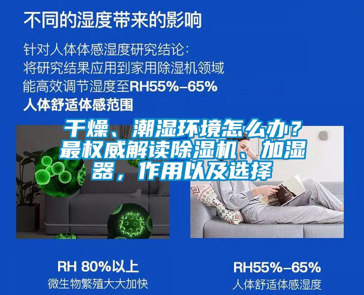 干燥、潮濕環(huán)境怎么辦？最權(quán)威解讀除濕機、加濕器，作用以及選擇