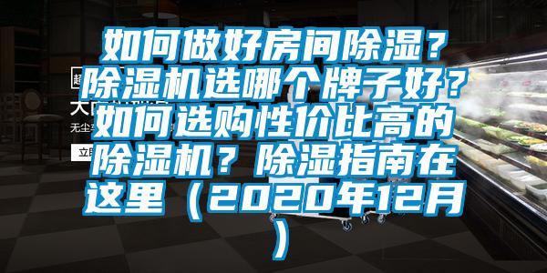 如何做好房間除濕？除濕機(jī)選哪個(gè)牌子好？如何選購(gòu)性價(jià)比高的除濕機(jī)？除濕指南在這里（2020年12月）