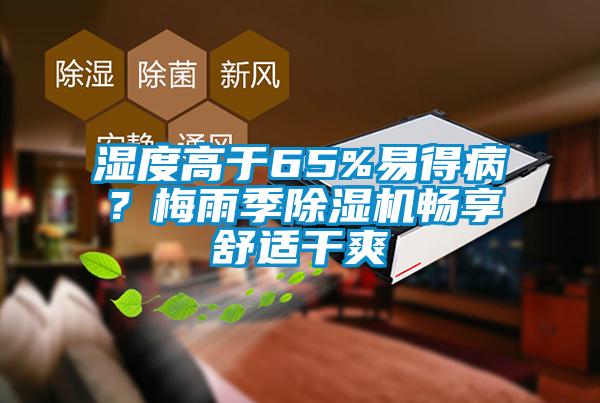 濕度高于65%易得病？梅雨季除濕機暢享舒適干爽