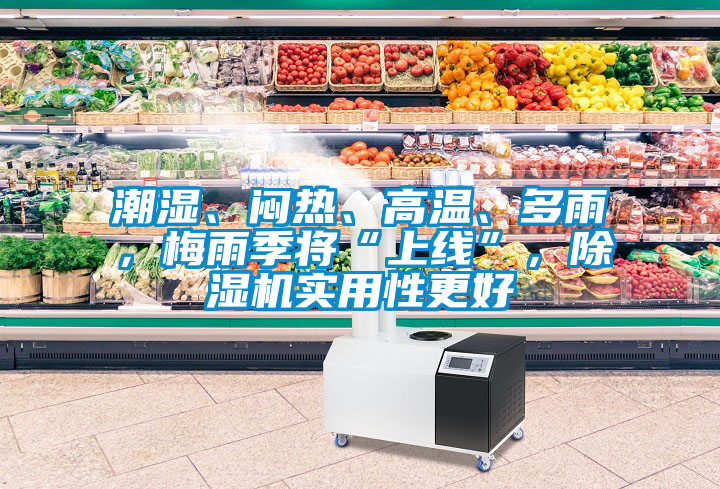 潮濕、悶熱、高溫、多雨，梅雨季將“上線”，除濕機實用性更好