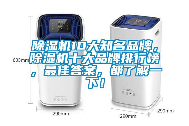 除濕機10大知名品牌，除濕機十大品牌排行榜，最佳答案，都了解一下！
