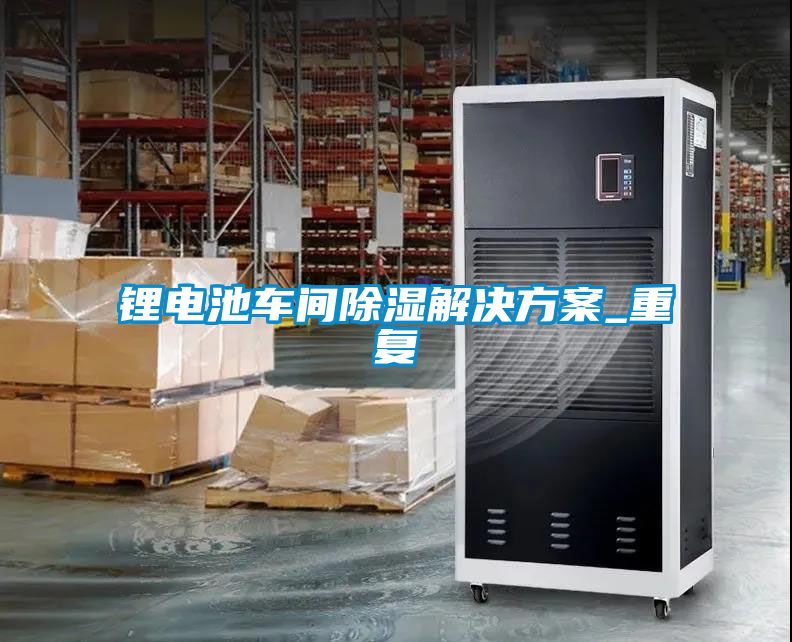 鋰電池車(chē)間除濕解決方案_重復(fù)