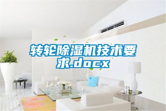 轉(zhuǎn)輪除濕機技術(shù)要求.docx