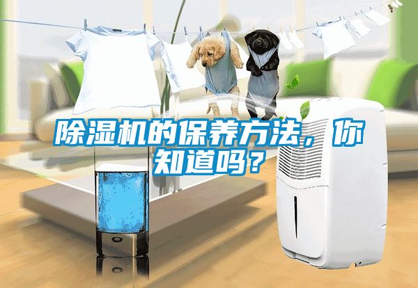 除濕機的保養方法，你知道嗎？