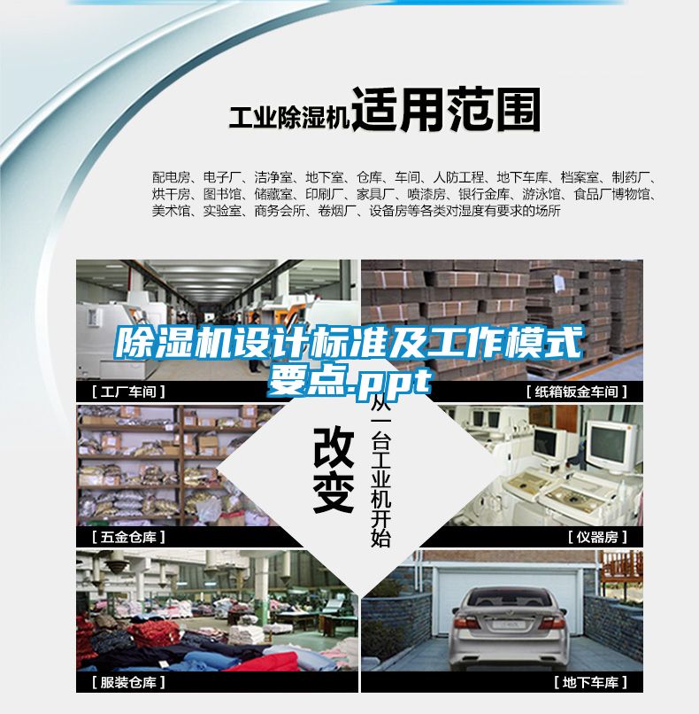除濕機設(shè)計標(biāo)準及工作模式要點.ppt